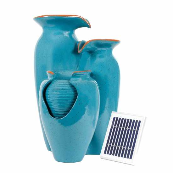 Solar Water Feature - Azure Grecian Pots  Градина