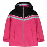 Nevica Детско Яке Meribel Jacket Juniors Black/Pink Детски якета и палта