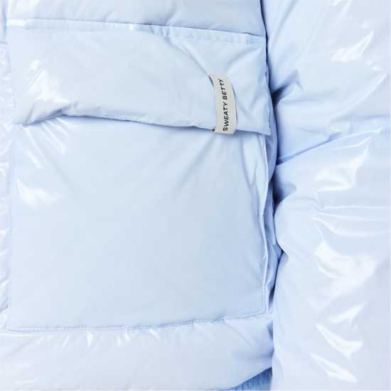 Яке За Ски Sweaty Betty Women's Snowfall High Shine Cropped Water Resistant Primaloft Long Sleeve Ski Jacket  