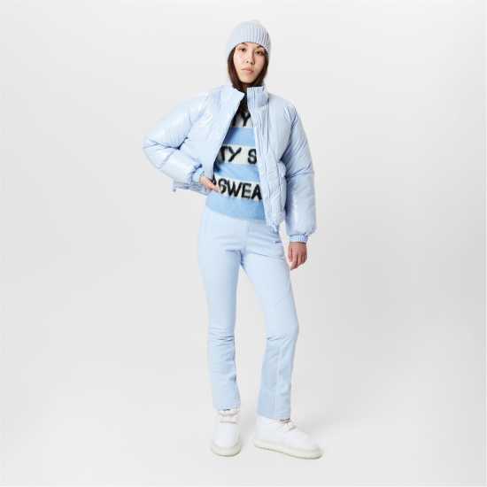 Яке За Ски Sweaty Betty Women's Snowfall High Shine Cropped Water Resistant Primaloft Long Sleeve Ski Jacket  