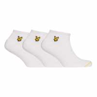 Lyle And Scott Lyle 3P Ankle Socks Sn63 Bright White 