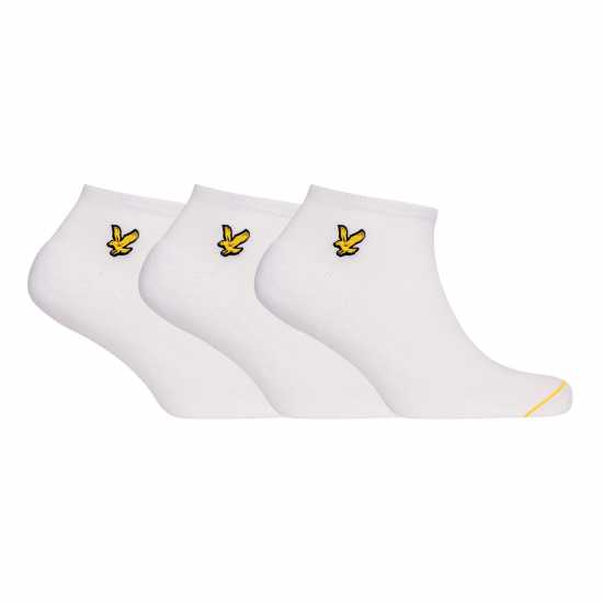 Lyle And Scott Lyle 3P Ankle Socks Sn63 Bright White 
