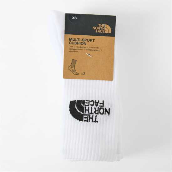 Детски чорапи The North Face North Face Multi Sport Cush Crew Sock 3P Tnf B Бял FN4 The North Face North Face Multi Sport Cush Crew Sock 3P Tnf B Бял FN4 Детски чорапи