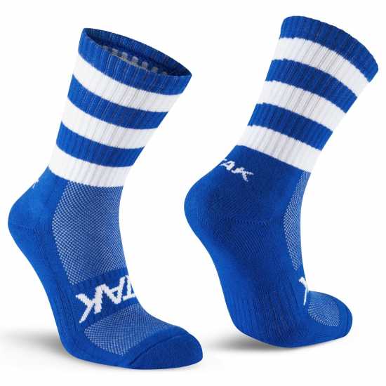 Atak Sports Atak Half Leg Socks Senior Royal/White 