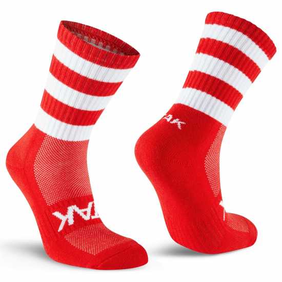 Atak Sports Half Leg Socks Senior Червено/Бяло Мъжки чорапи