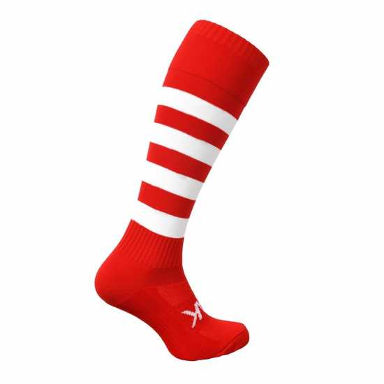 Atak Hoop Socks Junior Red/White - Детски чорапи