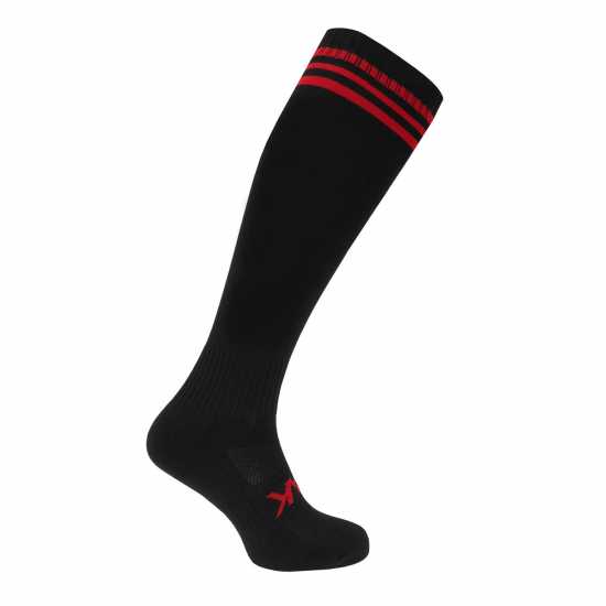 Мъжки чорапи Atak Sports Bars Socks Senior Черно/Червено Atak Sports Bars Socks Senior Черно/Червено Мъжки чорапи