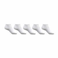 Jack Wills 5Pk Ankle B Sn10 White Мъжки чорапи
