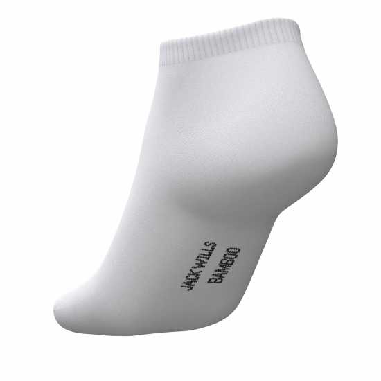 Мъжки чорапи Jack Wills 5Pk Ankle B Sn10 White Jack Wills 5Pk Ankle B Sn10 White Мъжки чорапи