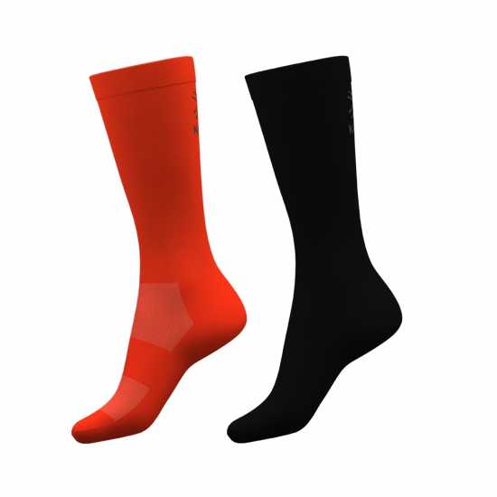 Karrimor 2Pk Marathon Socks Mens Black/Orange Мъжки чорапи