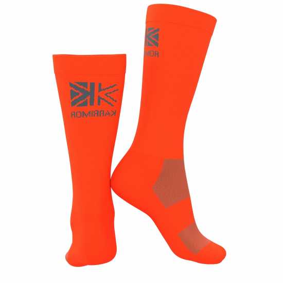 Karrimor 2Pk Marathon Socks Mens Black/Orange Мъжки чорапи
