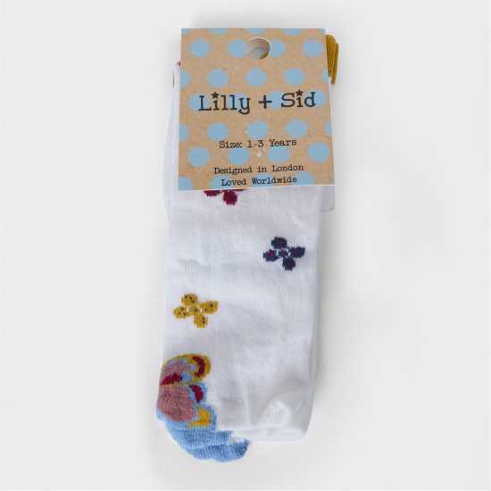 Детски чорапи Lilly And Sid Btrfly Kn H Sck In99 Lilly And Sid Btrfly Kn H Sck In99 Детски чорапи