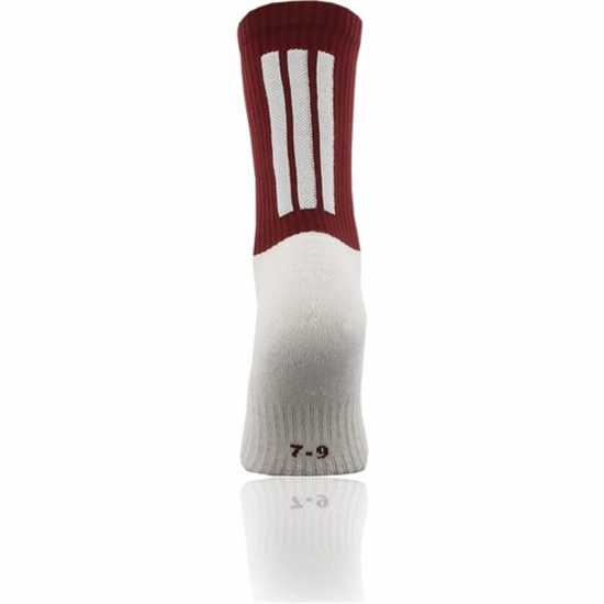 Oneills Koolite Socks Senior Maroon/White Мъжки чорапи