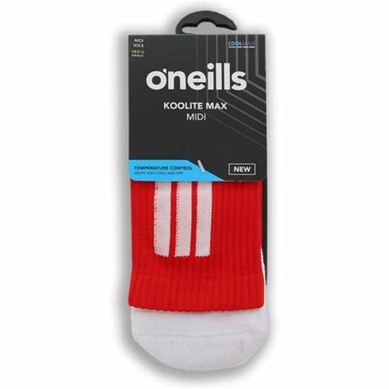 Oneills Ion Socks Senior Red/White Мъжки чорапи