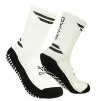 Oxen Grip Rugby Socks White/Black 