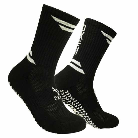 Oxen Grip Rugby Socks Black/White 