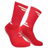 Oxen Grip Rugby Socks Red/White 