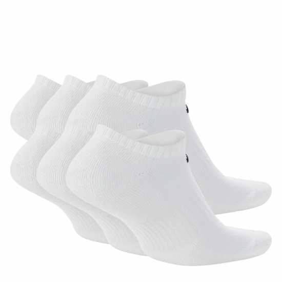 Nike Everyday Cushioned Training No-Show Socks (6 Pairs) Бяло Мъжки чорапи