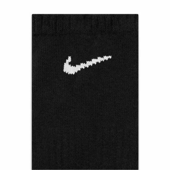 Nike Everyday Cushioned Training No-Show Socks (6 Pairs) Black/White Мъжки чорапи