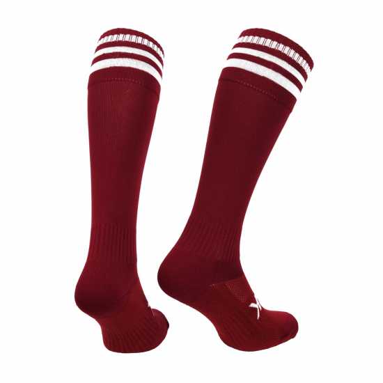 Atak Sports Atak Bars Socks Junior Maroon/White 