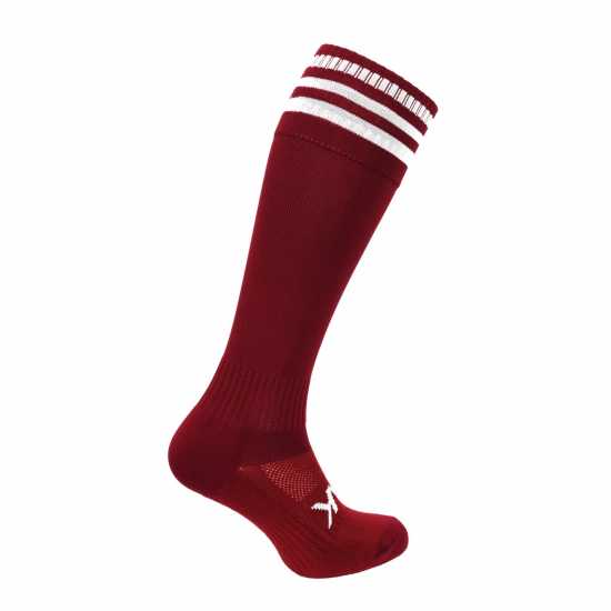 Atak Sports Atak Bars Socks Junior Maroon/White 