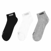 Puma 3Бр 3/4 Мъжки Чорапи 3 Pack Quarter Socks Mens