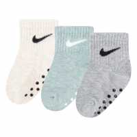 Nike Core Swoosh Gripper Trainer Socks Mica Green 