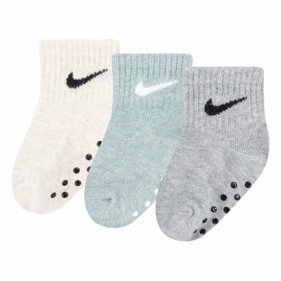 Nike Core Swoosh Gripper Trainer Socks Mica Green 