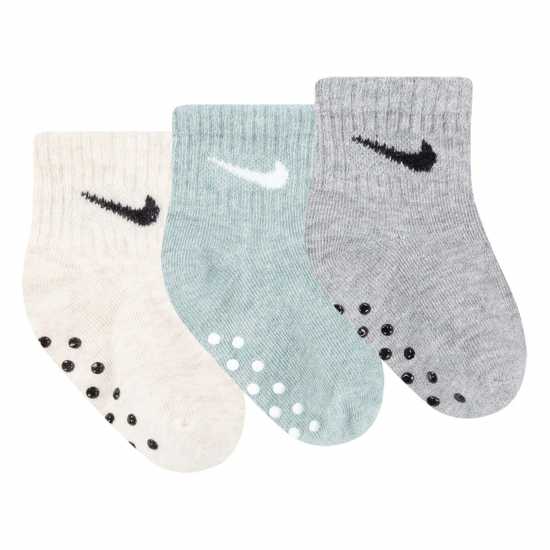 Nike Core Swoosh Gripper Trainer Socks Mica Green 
