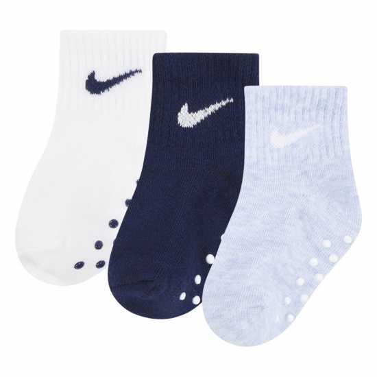 Nike Core Swoosh Gripper Trainer Socks Cobalt Bliss 