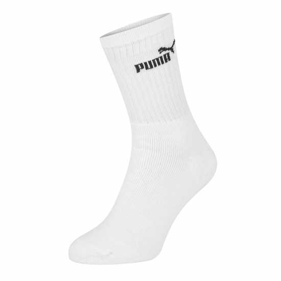 Puma Мъжки Чорапи 3 Pack Crew Socks Mens Бяло Мъжки чорапи