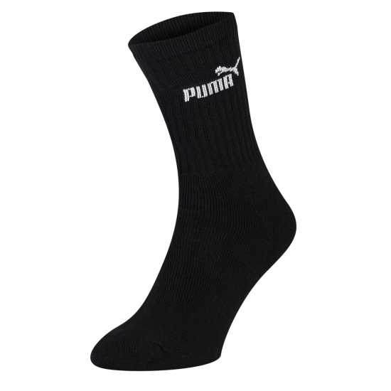 Puma Мъжки Чорапи 3 Pack Crew Socks Mens Черно Мъжки чорапи