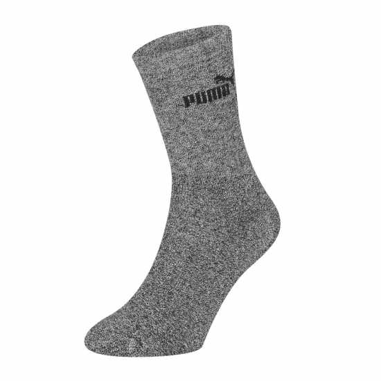 Puma Мъжки Чорапи 3 Pack Crew Socks Mens Anthracite/Grey Мъжки чорапи