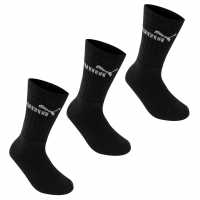 Puma Мъжки Чорапи С Ластик 3Бр. 3 Pack Crew Socks Junior Black Детски чорапи