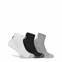 Under Armour Qtr 3Pk Sock 99 Grey Мъжки чорапи