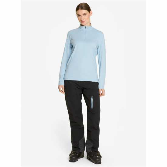 Ziener Jenita Half Zip Fleece Womens Синьо Дамски полар