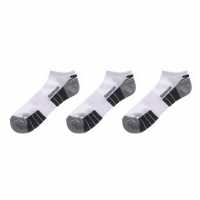 Slazenger 3 Чифта Спортни Чорапи 3 Pack Trainer Socks Mens White Мъжки чорапи