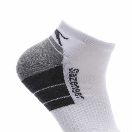 Slazenger 3 Чифта Спортни Чорапи 3 Pack Trainer Socks Mens Бяло 