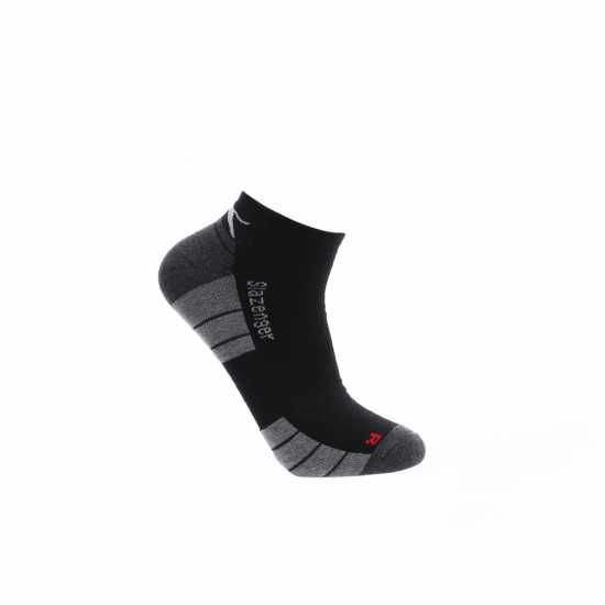 Slazenger 3 Чифта Спортни Чорапи 3 Pack Trainer Socks Mens Black Мъжки чорапи