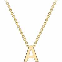 9Ct Gold Mini Initial Necklace