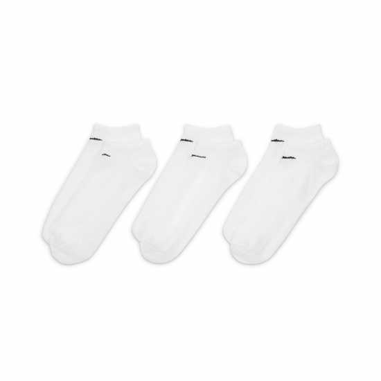 Nike 3 Pack No Show Socks Mens White Мъжки чорапи