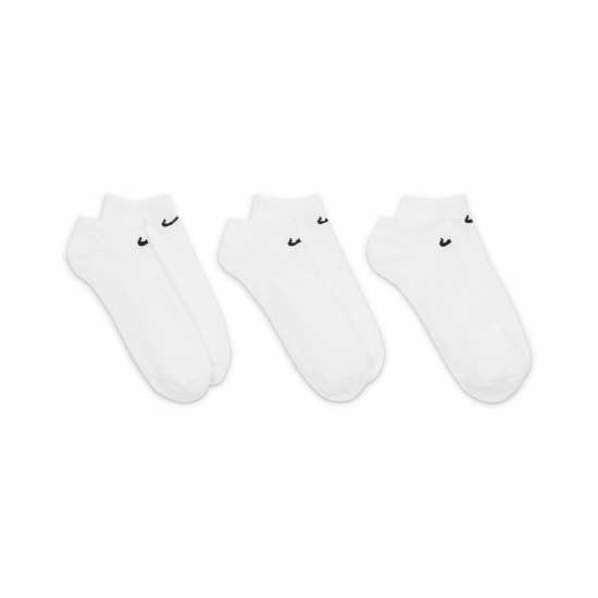 Nike 3 Pack No Show Socks Mens Бяло Атлетика