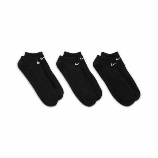 Nike 3 Pack No Show Socks Mens Black - Мъжки чорапи