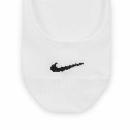 Nike 3 Pack Invisible Socks Ladies White Дамски чорапи