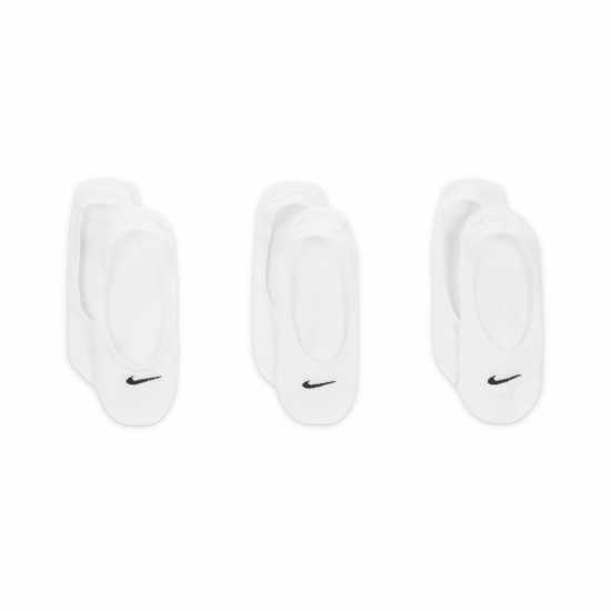 Nike 3 Pack Invisible Socks Ladies Бяло Дамски чорапи