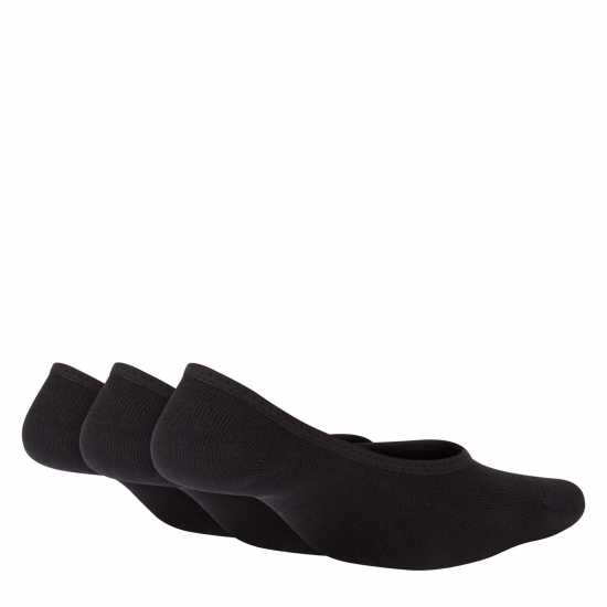 Nike 3 Pack Invisible Socks Ladies Black/White Nike 3 Pack Invisible Socks Ladies Black/White