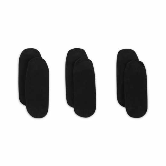 Nike 3 Pack Invisible Socks Ladies Black/White Nike 3 Pack Invisible Socks Ladies Black/White