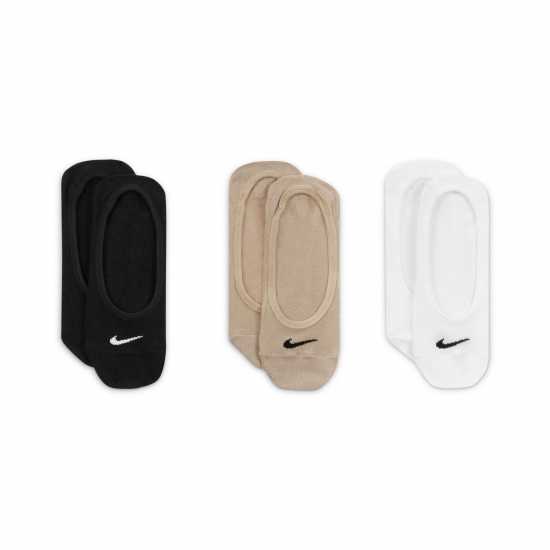 Nike 3 Pack Invisible Socks Ladies Multi - Дамски чорапи