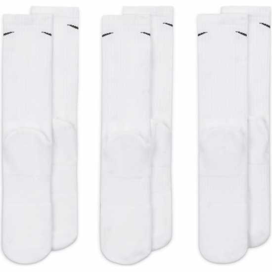 Nike Everyday 3 Pack Cotton Cushioned Crew Socks Бяло/Черно Мъжки чорапи