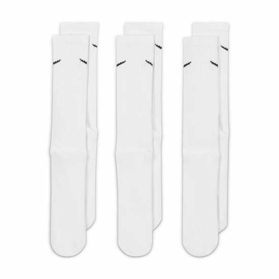 Nike Everyday 3 Pack Cotton Cushioned Crew Socks Бяло/Черно Мъжки чорапи